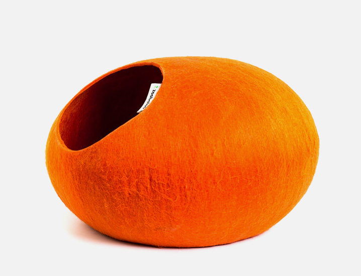 Домик слипер без ушек WoolPetHouse - оранжевый